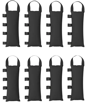 Produktbild von 8er-SetSandsäckefürPavillonfüße,40kgstrapazierfähigeSandsäckeaus600DOxford-Gewebe,ohneSand,Schwarz