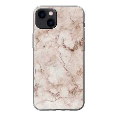 Produktbild von MuchoWow® Handyhülle Schutzhülle Hülle für iPhone 13 Marmor - Luxus - Braun Silikon Softcase Handy Hülle - Karteninhaber