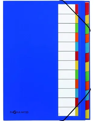 Produktbild von Pagna 44133-02, Karton, Papier, Polyester, Gummi, Blau, Porträt, 238 mm, 330 mm
