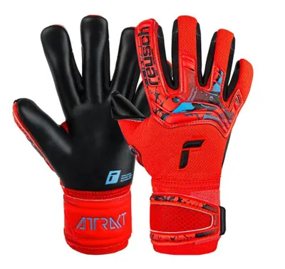 Produktbild von Reusch Attrakt Duo Torwarthandschuhe Herren rot schwarz Gr 10