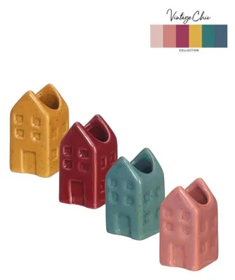 Zdjęcie produktu dla Pomysły na cztery pory roku – wazon na kwiaty „Dom w Amsterdamie”, 3x3x6 cm