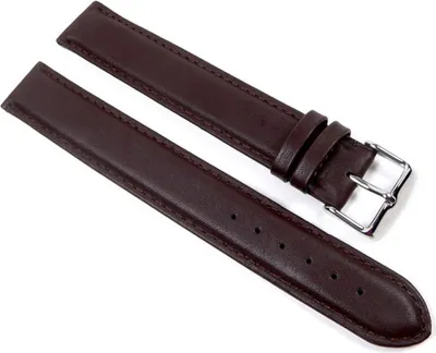 Produktbild von Beach XXXL Ersatzband Uhrenarmband Kalbsleder Dunkelbraun 20454S, Stegbreite:18mm