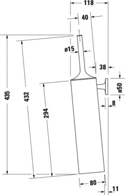 Obrázek produktu pro DURAVIT 0099464600 Sada kartáčů na zeď Starck T,