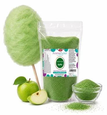 Immagine prodotto di Aroma: zucchero filato, mela. Gusto: 1 kg. Sacchetto