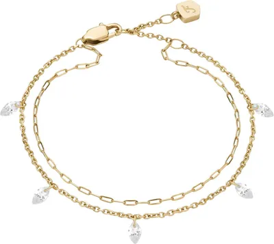 Produktbild von Fossil Armband Damen Ellis Shaky Glitz Edelstahl Goldton JF04895710