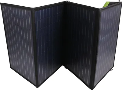 Produktbild von Solarmodul Solarpanel 100W faltbares 4-fach 18V 5500mAh inkl. USB und DC Output