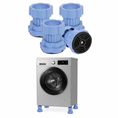 Produktbild von 4 Stück Verstellbar Waschmaschine Füße, Rutschfeste Anti Vibration Füße für Waschmaschine