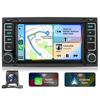 Obrázok produktu pre 7-palcové autorádio Android 15 Carplay pre VW T5 Transporter Multivan Touareg 2004-2011 GPS navigácia WIFI BT DAB+ DSP SWC USB 2 GB + 64 GB