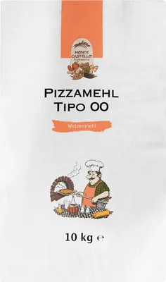 Produktbild von Monte Castello Spezialmehl für Pizza Weizenmehl Type 00 10000g