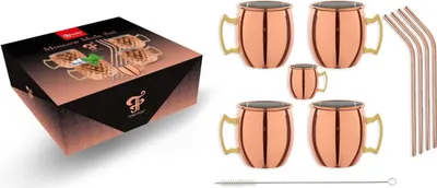 Produktbild von Moscow Mule Becher Set Kupfer