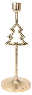 Produktbild von Gold Metall Kerzenhalter 18,5cm, Baum