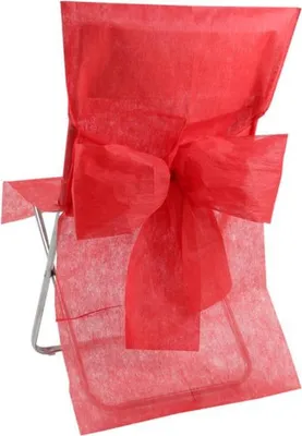 Immagine prodotto di Decorazioni per matrimoni: coprisedie, 10 pezzi, rossi, 50x95 cm - taglia unica