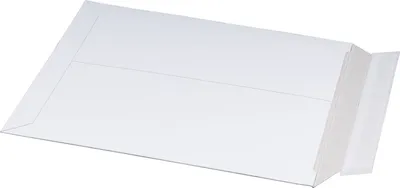 Produktbild von 200 x Versandtasche Versandverpackung aus Vollpappe 285x365x30mm DIN B4 mit Selbstklebeverschluss & Aufreißfaden in Weiß
