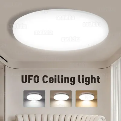 Produktbild von LED Deckenleuchte Deckenlampe Ultraflach Rund Dimmbar mit Lichtsensor für Wohnzimmer Schlafzimmer Küche Flur Kinderzimmer 30W IP54 Aluminium Modern