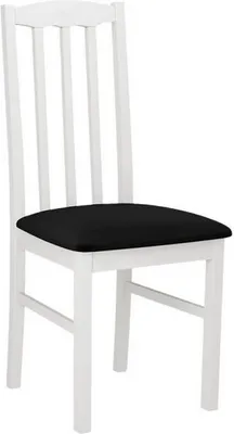 Image de Chaise de salle à manger rembourrée EDON 12 - blanc / noir