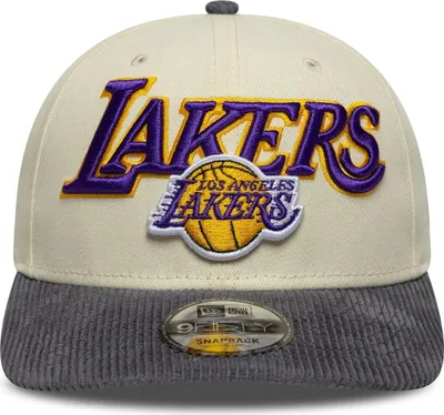 Produktbild von New Era NBA 9FIFTY Cord Visor Snapback Cap Los Angeles Lakers beige S/M