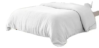 Obrázek produktu pro Sada ložního prádla, 100 % bavlna, prodyšná látka, BÍLÁ, 135 × 200 cm, povlečení
