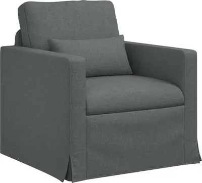 Obrázok produktu pre vidaXL Pohovka tmavošedá 78 x 78 x 80 cm látková
