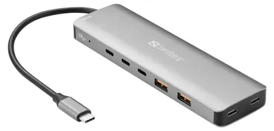 Obrázek produktu pro Sandberg 136-79, Kabel, USB 3.2 Gen 2 (3.1 Gen 2) Type-C, 100 W, Šedá, 10 Gbit/s, 4K Ultra HD