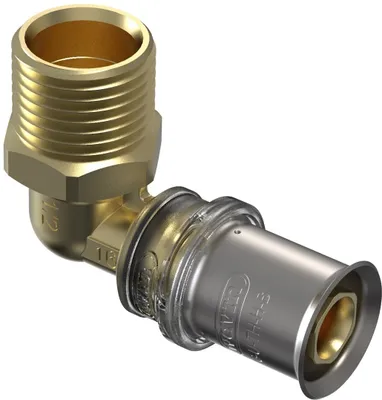 Immagine prodotto di Wavin Tigris M5 Übergangswinkel 16mm x 1/2 AG, 90 Grad