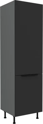 Produktbild von Schrank für Einbaukühlschrank LUNARA – Breite 60 cm, Schwarz/Anthrazit