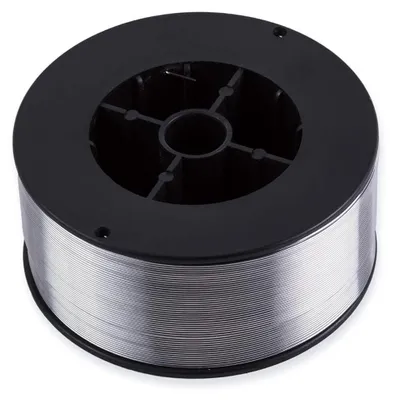 Imagen del producto de Alambre de soldadura completo, 0,9 mm, carrete de 1 kg, sin contenido de gases, para soldadura MIG/MAG