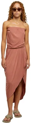 Produktbild von Urban Classics Damen Kleid Ladies Viscose Bandeau Dress Terracotta XS