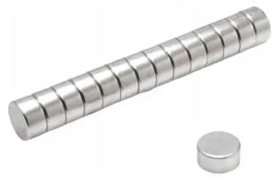 Immagine prodotto di Magnete al neodimio, cilindrico, MW 8x4 N38, 50 pezzi