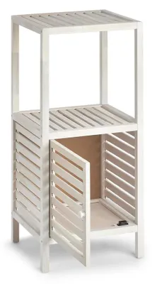 Produktbild von Badschrank aus Walnussholz Natur/Weiß ZELLER Present