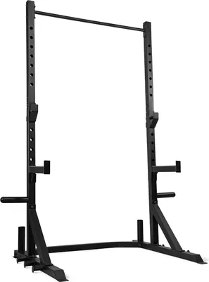 Zdjęcie produktu dla VirtuFit Power Rack – stojak na sztangi – stojak na hantle – półka na hantle