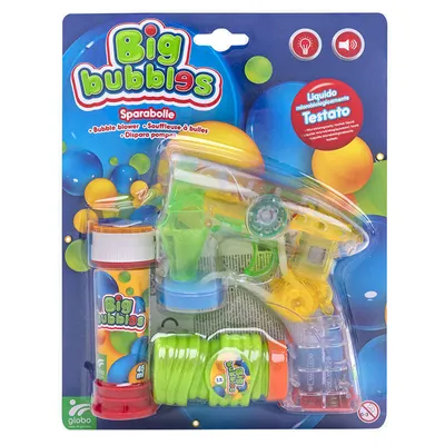 Immagine prodotto di Pistola Sparabolle Con Luci E Suoni Con Ricariche