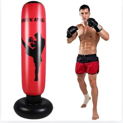 Immagine prodotto di Sacchi da boxe da terra, facilmente regolabili, neri