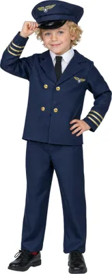 Pilotenkostüm für Jungen, 10–12 Jahre, 142–148 cm