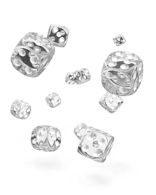 Produktbild von Oakie Doakie Dice W6 Würfel 12 mm Translucent - Klar 36 Stück