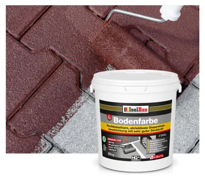 Produktbild von Isolbau Bodenfarbe Braun 20 kg Betonfarbe Bodenbeschichtung wasserfest