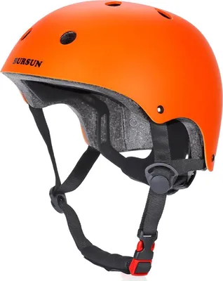 Image de BURSUN Enfants Casque de vélo Skater S:48-54cm Orange