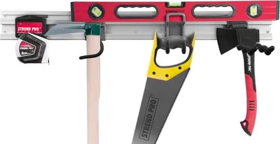 Produktbild von Werkzeughalter G-mate GHS5, Schiene 80 cm, 5 Stk., + Aufhänger, für Wandmontage