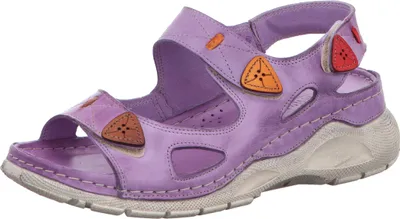 Produktbild von Gemini Damen Sandalen Klettverschluss sportlich Keilabsatz 032281-02, Größe:41 EU, Farbe:Lila