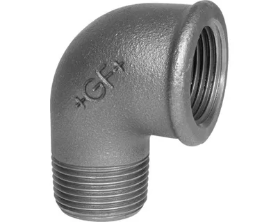 Productafbeelding van Georg Fischer bochtstuk, figuur 92, 3/8 inch, verzinkt, 1 stuk.