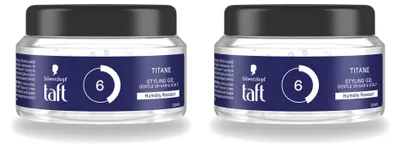 Obrázok produktu pre 2 x Taft Men Power Gel Titane Hold 6 – Silná fixácia – 250 ml – Výhodný balík – 2 kusy