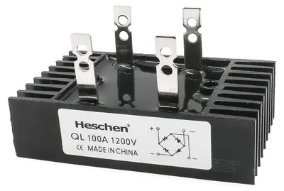 Brückengleichrichter QL-100A, 100 A, 1-phasig, 4 Anschlüsse