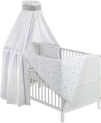 Schardt Baby-Komplettbett-Set Conny inkl. Bettwäsche, Himmel OneSize