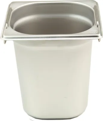 Produktbild von GN Behälter Gastronorm 1/6 200 mm mit Fallgriffe aus Edelstahl GVK ECO
