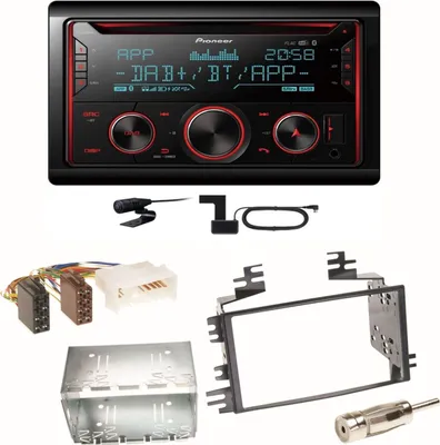 Produktbild von Pioneer FH-S820DAB DAB+ Bluetooth FLAC USB Einbauset für Kia Sportage JE Rio JB