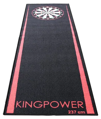 Produktbild von Dart Darts Teppich Matte Dartteppich Dartmatte Läufer Oche Bodenschutz für Dartscheibe Sport Abstand Schutzmatte Abwurflinie Zubehör 237 x 80 cm Kingpower