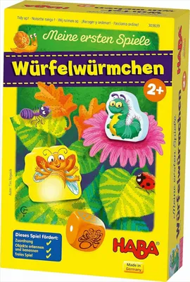 Produktbild von HABA Kinderspiel Spielsammlung Meine ersten Spiele Würfelwürmchen 1303639001