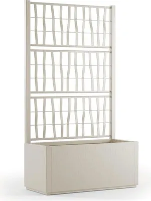 Produktbild von Rechteckiger Blumenkasten Ethica 80 cm mit Kreidespalier