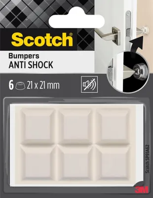 Produktbild von Scotch Stoßabsorbierende Elastikpuffer 21x21mm transparent