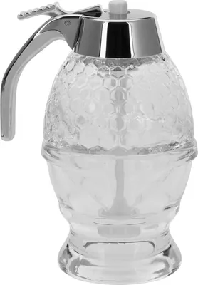 Produktbild von Glas-Plastik-Spender transparent silber 1 Stück