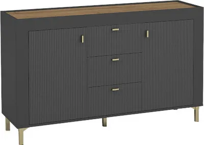 Produktbild von Kommode Sideboard Beistellkommode MOSSO 06 schwarz